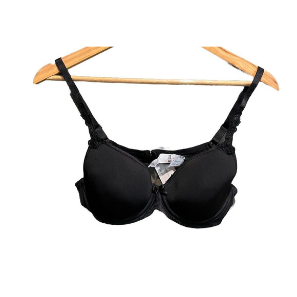 Antinea Lise‎ Charmel Black Spacer Plunge Women's Bra Size 32C